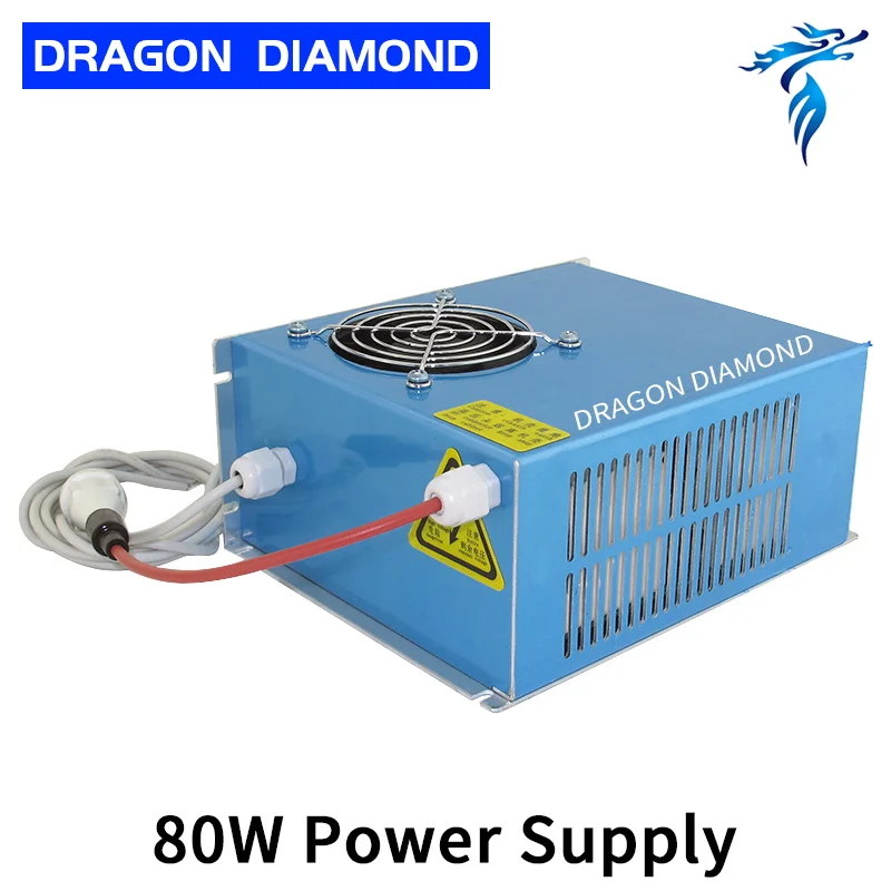 DY10 reci co2 power supply 80w for reci co2 laser tube w4 100w for co2 laser cutting machine