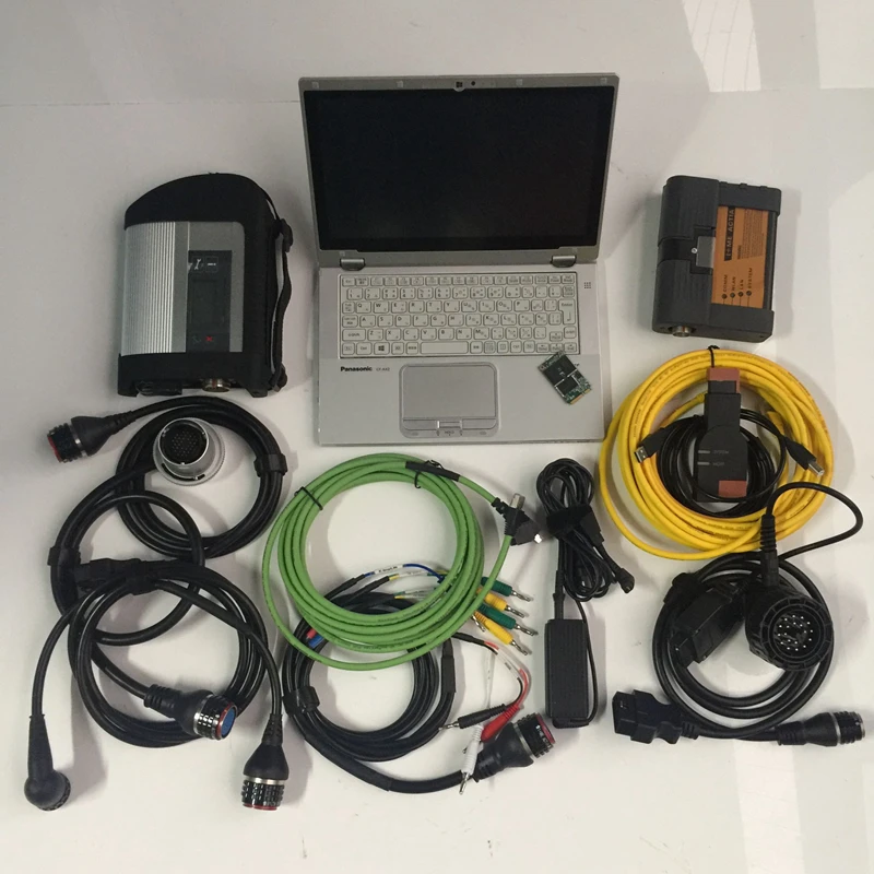 Лучший mb star c4 sd connect компактный 4 + для bmw icom a2 2in1 1 ТБ Мини SSD benz программное