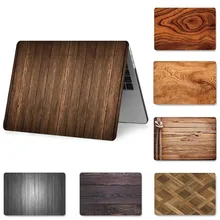 Модный чехол для ноутбука с деревянной росписью для MacBook retina Pro Air 13 15 12 дюймов, жесткий противоударный чехол s для A1990 A1706 A1398, чехол из ПВХ