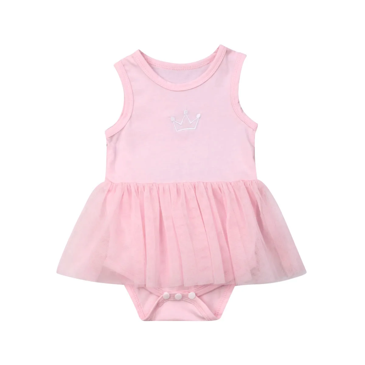 

Newborn Baby Girl Tulle Romper Dress Jumpsuit Outfits Clothes Summer