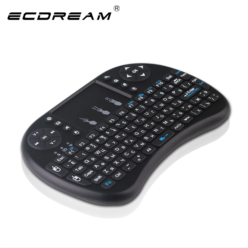 Горячие продажи Беспроводная Клавиатура летать air mouse 2.4 Г мультитач с тачпад