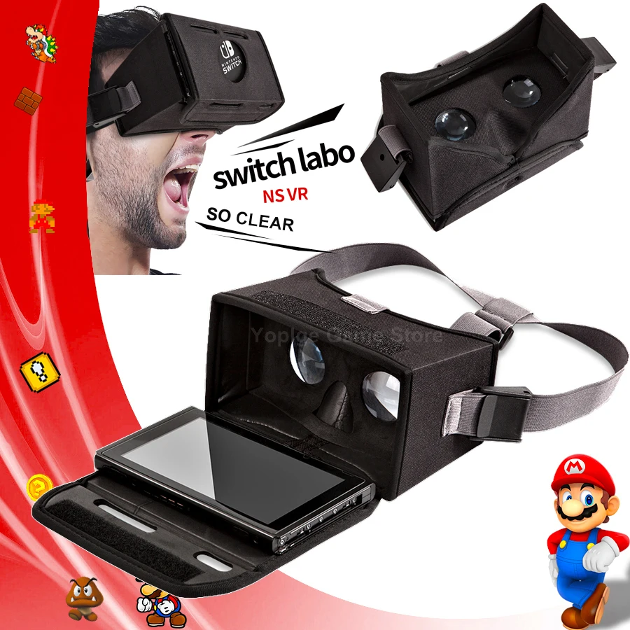 

Charging VR Glasses Eye Protected Cooling Design HD Virtual Reality Stretched Headset for Nintendos Switch Nintendoswitch Game