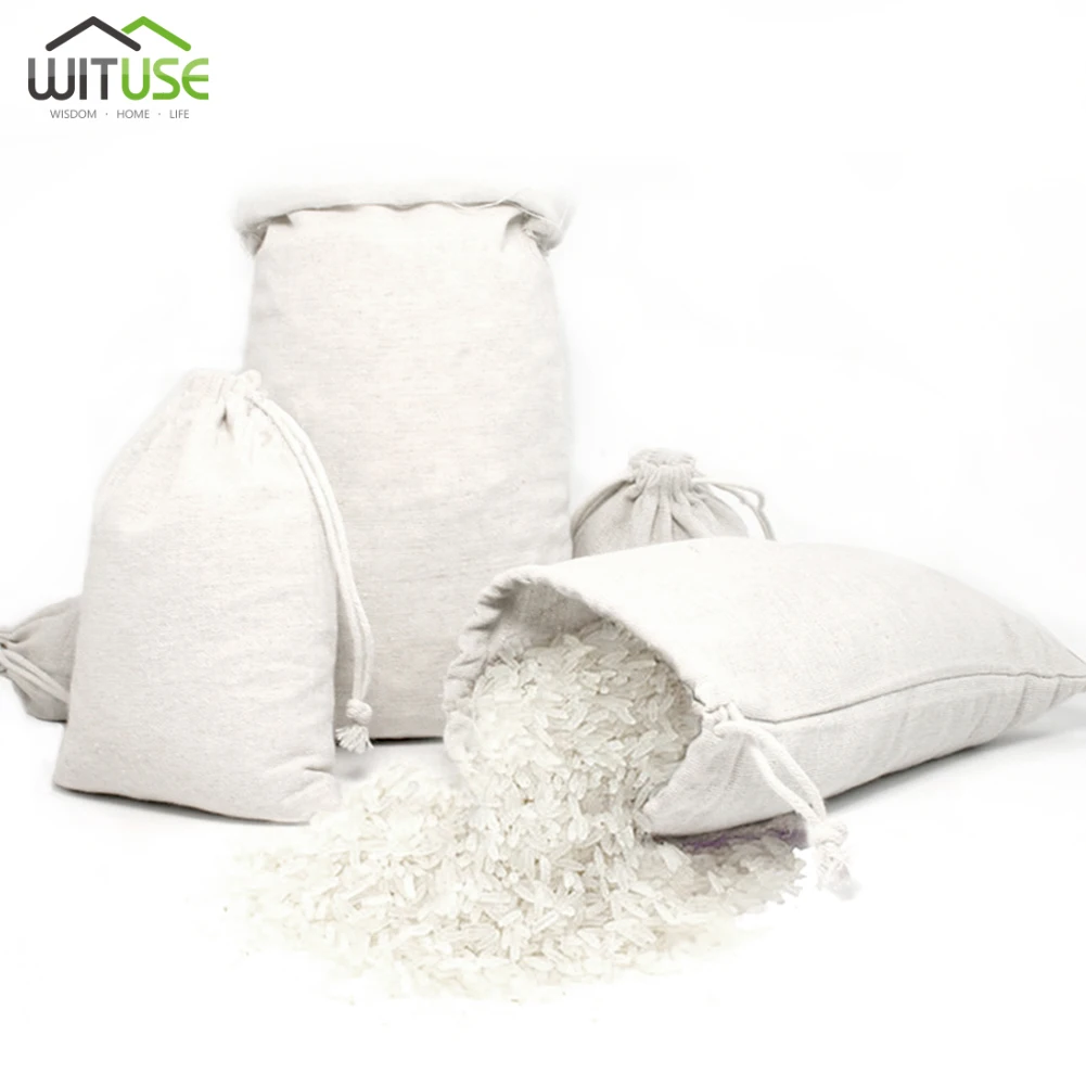 

Natural Resuable Jute Linen Drawstring Pouch Packaging Gift Bag Jewelry Christmas Candy Bags Wedding Party Favor Pouch Gift Bag