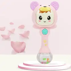 Для маленьких детей, детская одежда с рисунком из мультфильма игрушка-прорезыватель для зубов трещотка Электрический погремушка