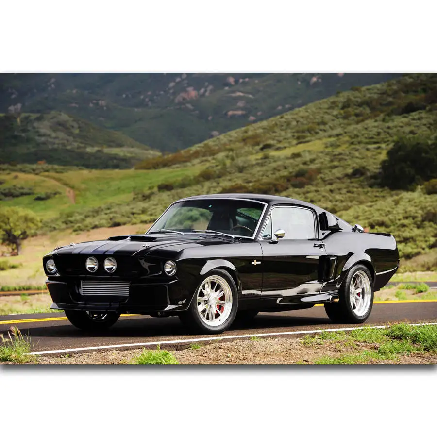 S471 Mustang Shelby GT500 мышечный гоночный автомобиль мощность настенная живопись печать