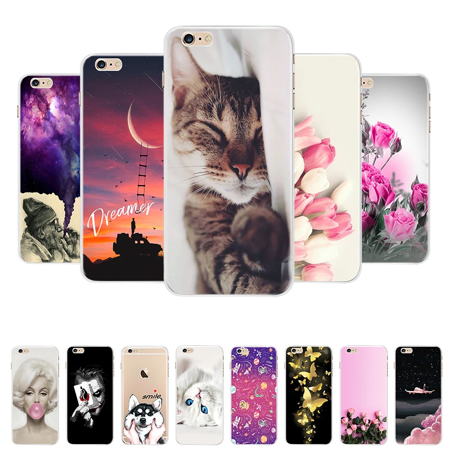 Чехол для телефона для iPhone 4, 4S, 5, SE, 5S, 5SE, Fundas, Coque, силиконовый чехол, мягкая задняя крышка для iPhone 4, 5 S, чехол, милый цветок, ультра тонкий