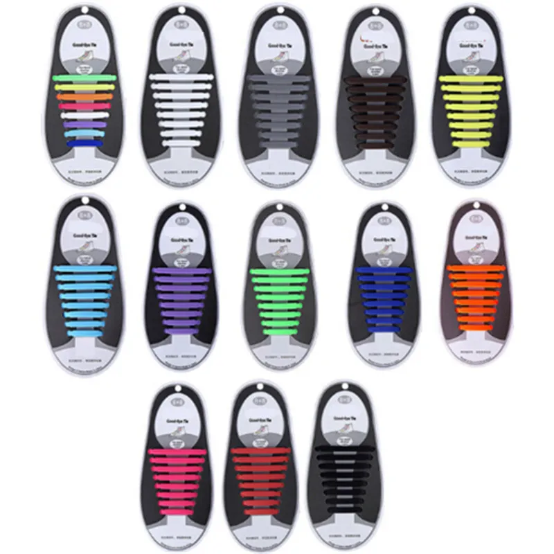 

Running Sneakers Elastic No Tie Shoe Laces Strings Silicone Shoelaces For Men Women Lacing Shoes Rubber Lazy Shoelace