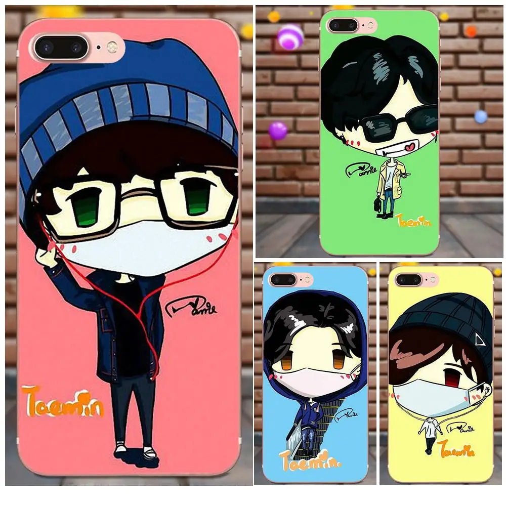 

For Xiaomi Redmi Note 2 3 3S 4 4A 4X 5 5A 6 6A Pro Plus Soft Silicone TPU Transparent Capa Lovely Cartoon Lee Taemin