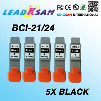 

5PCS compatible ink cartridges for BCI21 24 bci-21 bci-24 i255 i355 i455 IP1000 BCI 24BK 24C 21BK BCI-21BK BCI-21C