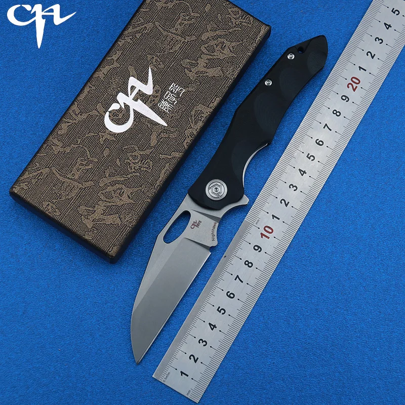 

CH NIGHTHAWK Version Flipper Folding Knife D2 Blade G10 Handle Ball Bearing Utility Outdoor Camping Tactical Knives EDC Tool