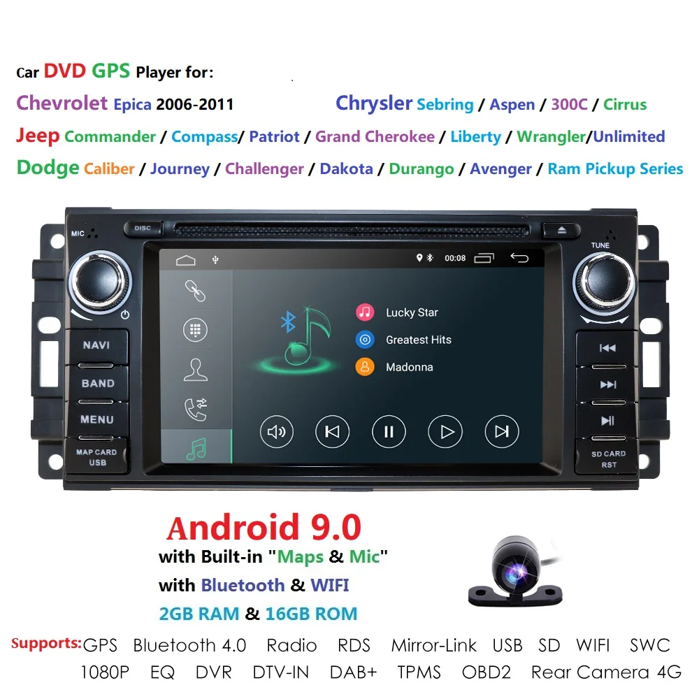 1 din Android 9 0 автомобильное радио DVD automotivo головное устройство для Chevrolet Epica jeep Grand