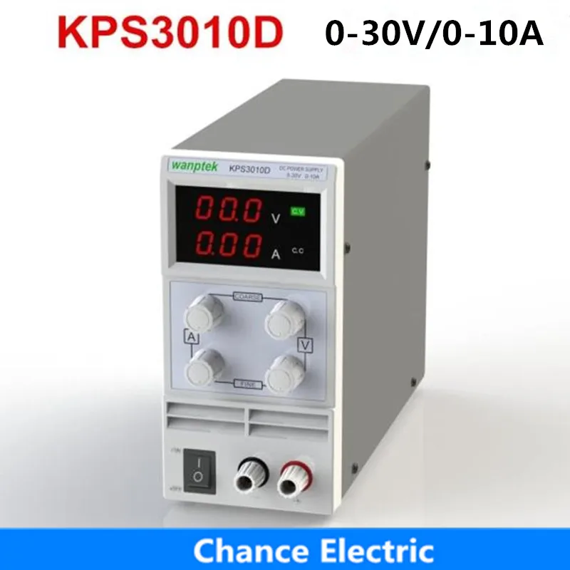 

KPS3010D 30V 10A AC110V-220V Adjustable High Precision mini Protection Function Double Display Switching DC Power Supply