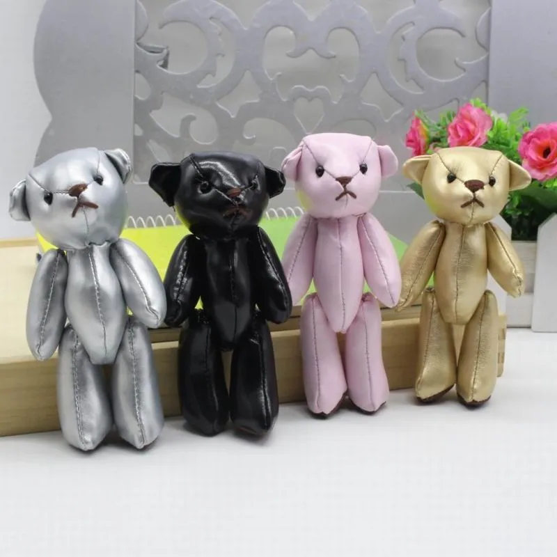 11cm leather teddy bear 1