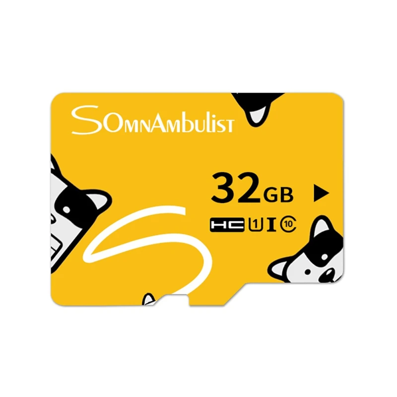 

Cartoon Micro SD Card Memory Card 16GB 32GB 64GB 128GB MicroSD Max 15MB/s High Speed Uitra C10 Yellow TF card C4 8GB cartao card