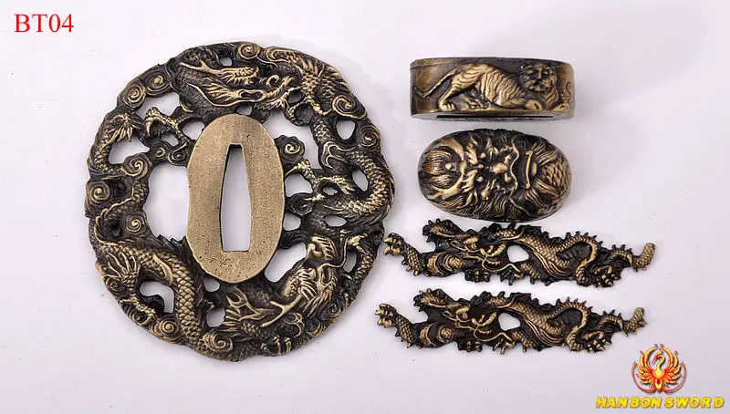 Специальное предложение шпага Tsuba Menuki Kashira Fuchi из сплава Dragon Guard аксессуары для