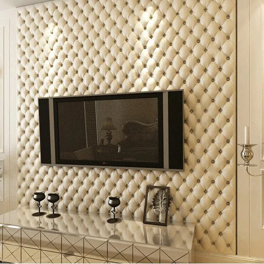 Modern 3d Wallpaper Pvc Waterproof Wallpaper Roll Living Room Bedroom