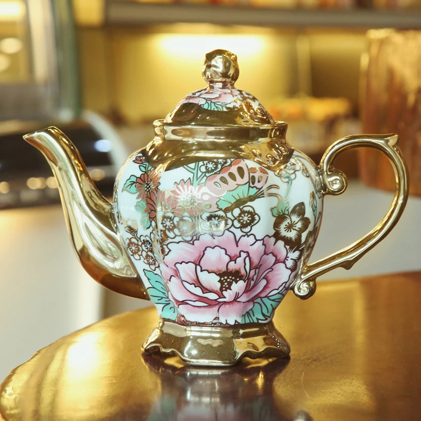 Юбка-Одуванчик наивысшего качества из тонкостенного фарфора Кофе чашки комплект Британский фарфор Чай чашки набор Керамика сливки сахар миска чайник днем Чай Вечерние
