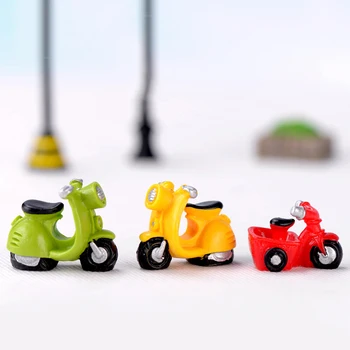 

ZOCDOU 1 Piece Motorcycle Bike Motorbike Car Vehicle Small Statue Figurine Buy Vegetables Crafts Ornament Miniatures Decor DIY