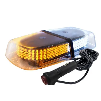 

Car LED 240 Mini Roof Top Emergency Safety Warning Flash Strobe Light white Amber light lamp bulbs universal