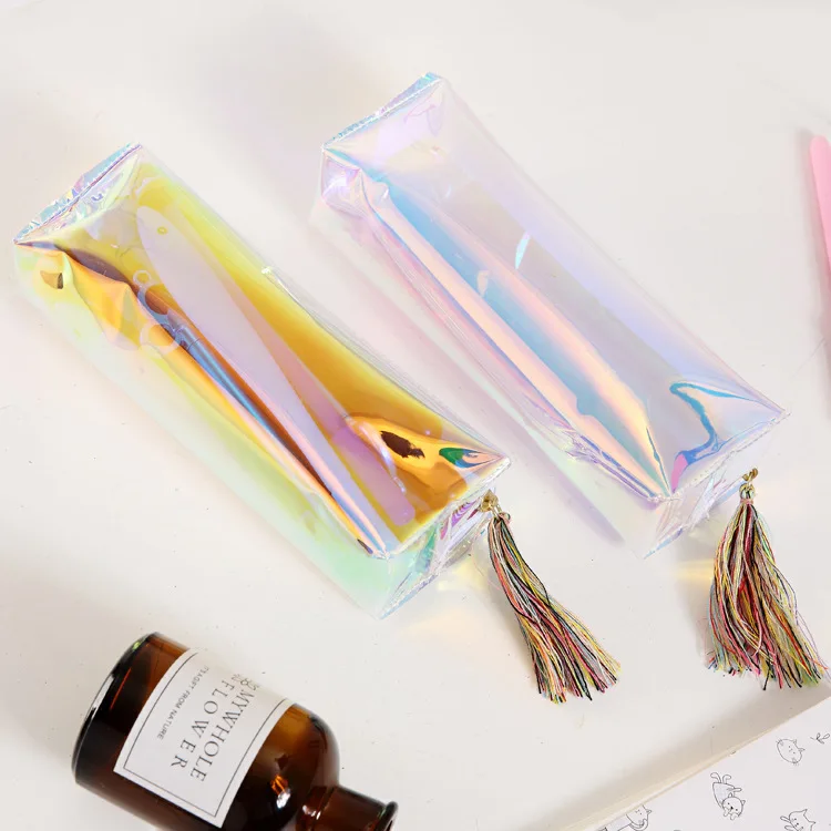 Прозрачные цветные карандаши разноцветные кисточки
