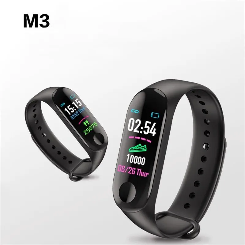 

M3 Smart Band Bracelet Waterproof Heart Rate Blood Pressure Monitor Tracker Replaceable Watch For Android IOS