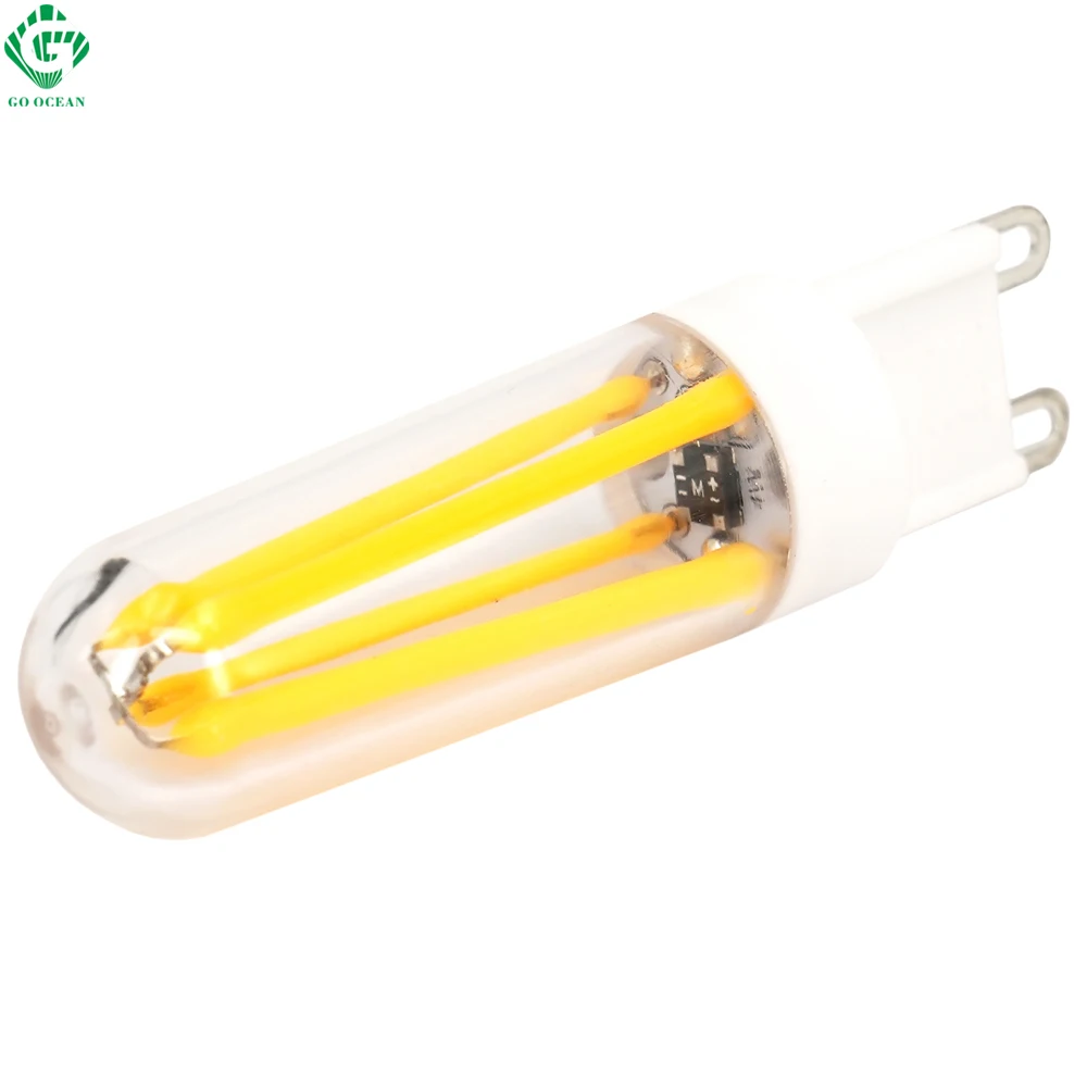 регулируется р9 светодиодная лампа 4W 220в 230V 240 накала лампочку lampada под люстру свет