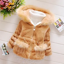 New Autumn Winter Girls Coat Cotton Girls Jacket Thick Fake Fur Warm Jackets For Girls Clothes Coat Casual Hooded Kids Outerwear цена New Autumn Winter Girls Coat Cotton Girls Jacket Thick Fake Fur Warm Jackets For Girls Clothes Coat Casual Hooded Kids Outerwear цены онлайн