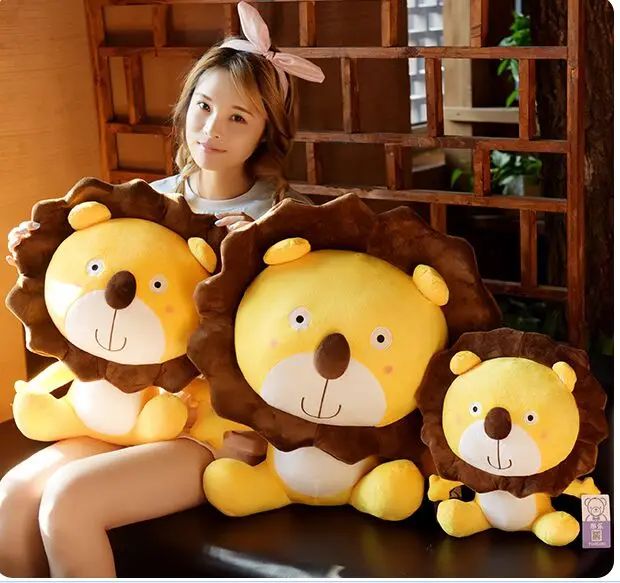 cartoon yellow lion plush toy sunflower design lovely lion soft doll throw pillow birthday gift s2497 cartoon yellow lion plush toy sunflower design lovely lion soft doll throw pillow birthday gift s2497