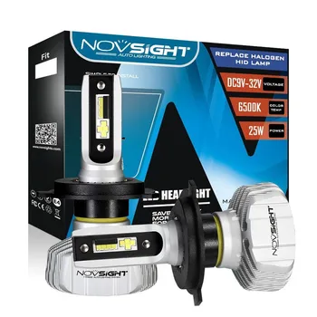 

2Pcs H13 H4 9007 LED Headlight Kit Bulbs 6500K 50W 10000LM Bright Lamp Light Bulb Car Headlight Car Light H4 Led Lens
