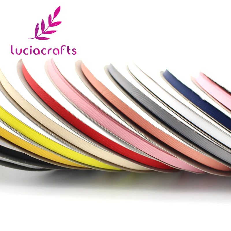Lucia Crafts 1 Катушка/партия(100 ярдов) 6 мм многоцветные корсажные ленты для шитья, ленты для рукоделия, украшения для свадебной вечеринки U0202