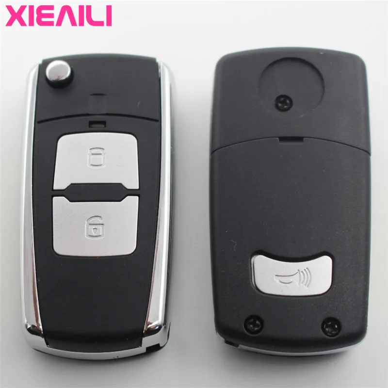 XIEAILI OEM 3 кнопочный модифицированный откидной складной дистанционный ключ чехол для Hyundai Tucson/Santa Fe Kia Soul ключа