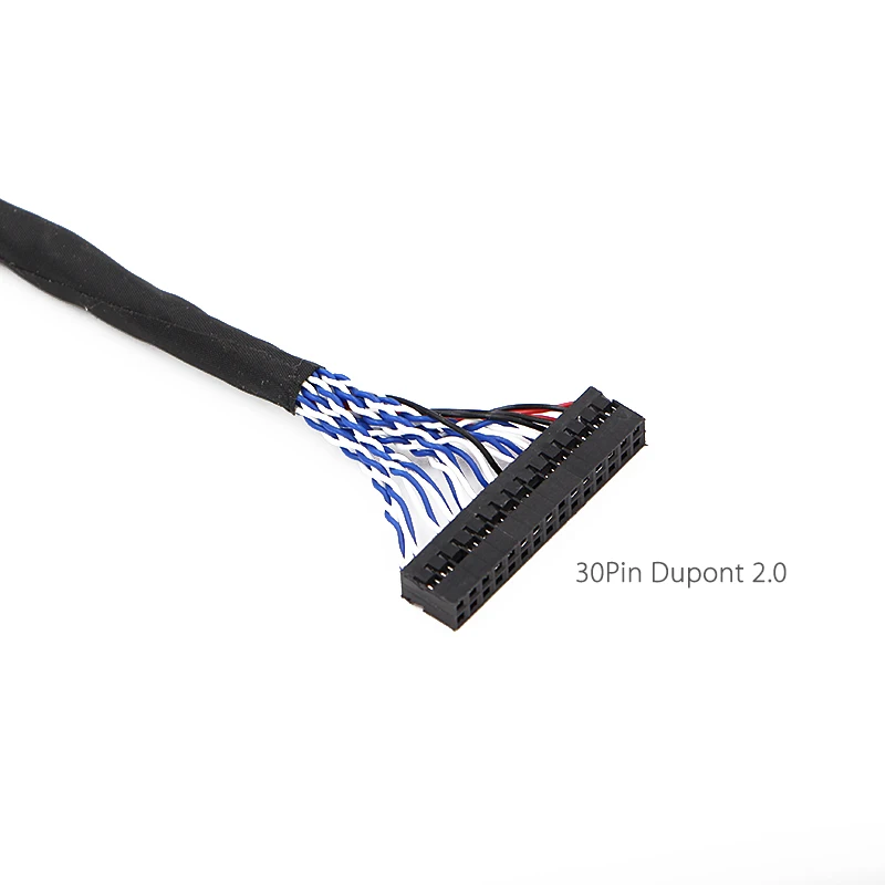 P-TWO FFC поворот Dupont LVDS кабель двойной 8 30Pin 2ch 8-бит 30 контактов 1 мм контактный шаг 400 мм для LTM190BT07 LTM220MT09 для lcd