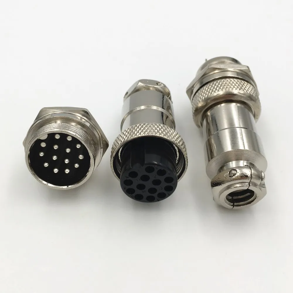1 комплект GX20 XLR 2 3 4 5 6 7 8 9 10 12 14 Штекерный разъем 20 мм штекер Шасси розетка