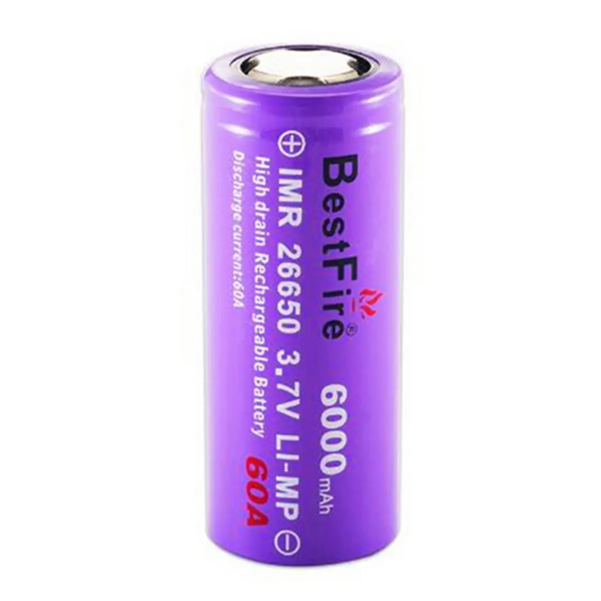 

Bestfire 26650 60A Rechargeable Battery 3.7V 6000 mAh accumulator Battery li-ion for Camera Flashlight E Electronic Cigarette