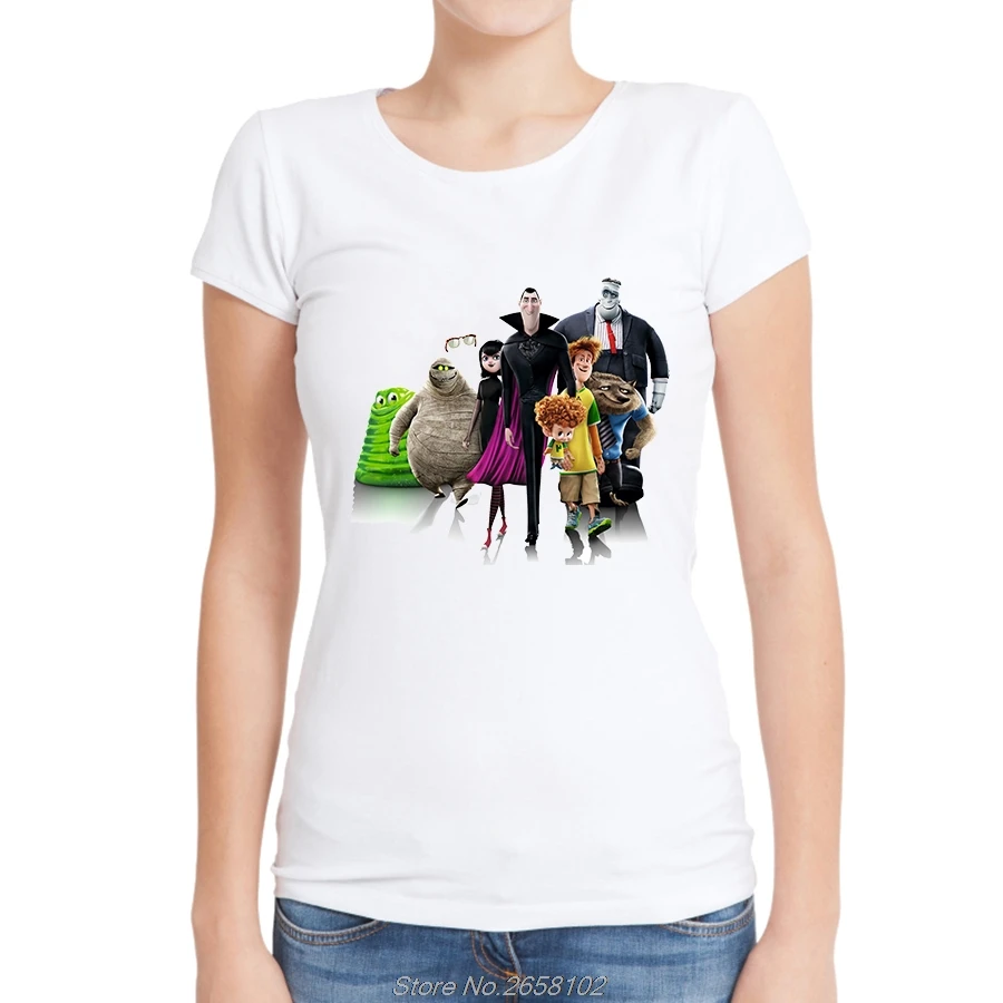

Hotel Transylvania Printe T Shirt Women Cool Design High Quality Tops Hipster Tees Casual T-shirt 3D Cartoon Harajuku Streetwear