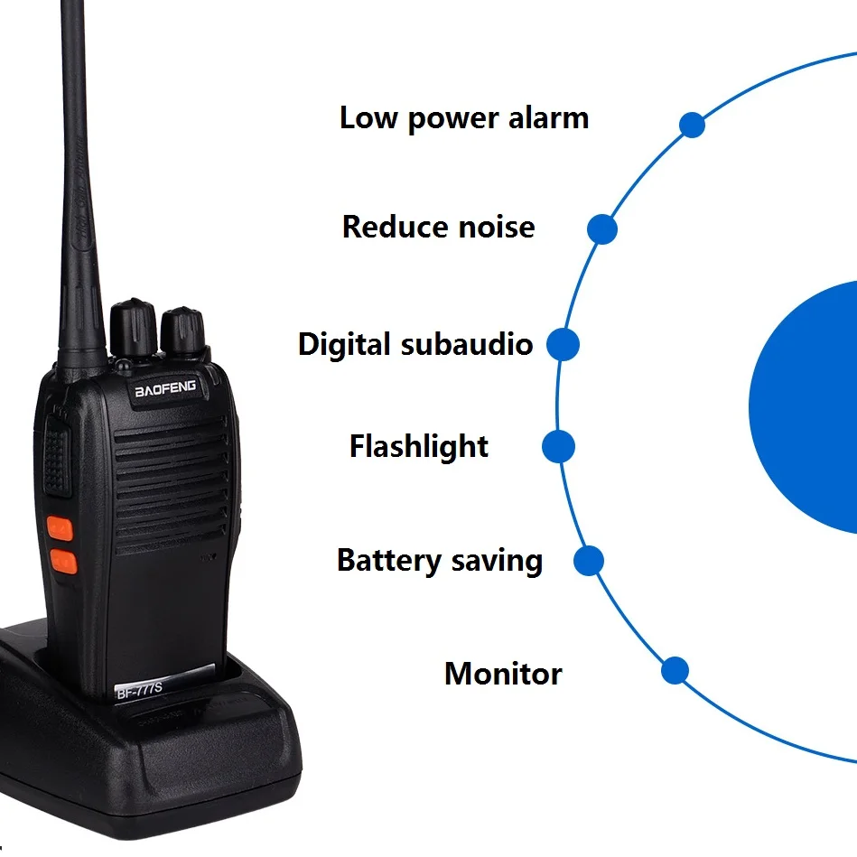 Baofeng BF 777S иди и болтай Walkie Talkie UHF Портативный CB радио ptt bf 888s USB двухстороннее C1