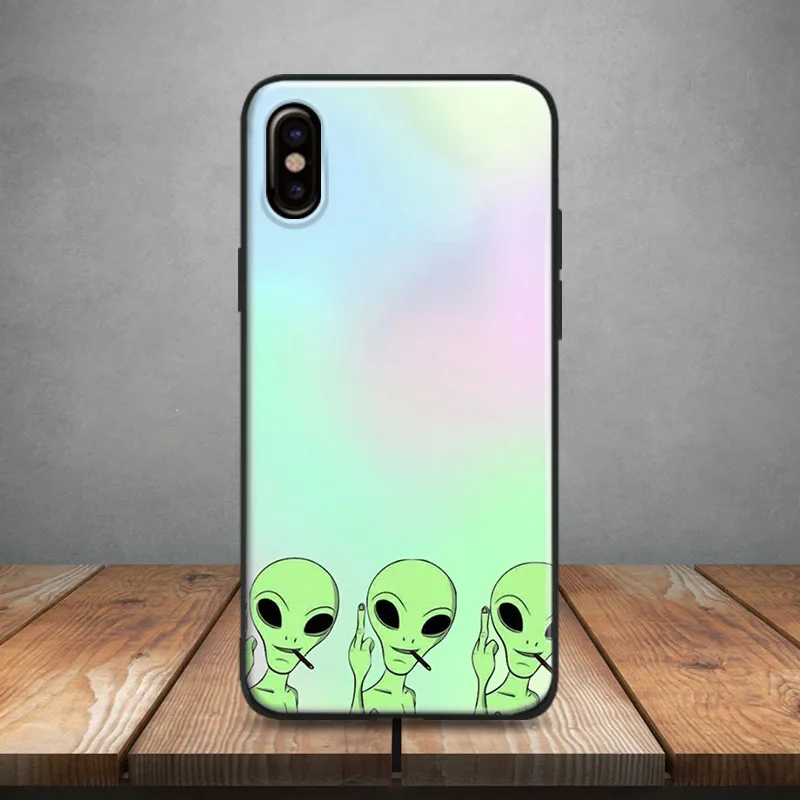 

Alien Pastel Aesthetic Soft Silicone Phone Case Cover Shell For Apple iPhone 5 Se 5s 6 6s 6Plus 6sPlus 7 8 7Plus 8Plus X