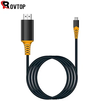 

Rovtop USB 3.1 Type C to HDMI Cable adapter 4K 30Hz 60Hz Type C HDMI Cable Thunderbolt 3 for MacBook MacBook Air iPad Pro