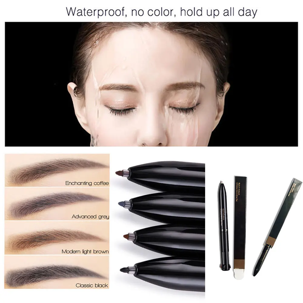 

1*Four in One Multi-function Automatic Eyebrow Pencil Lip Liner Eyeliner Eye Makeup Accessories Cosmetic Beauty