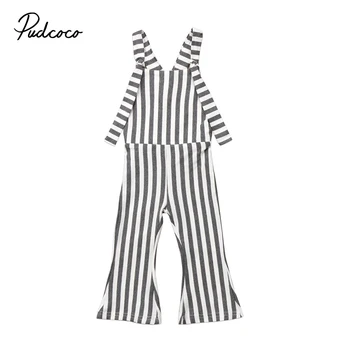 

Pudcoco New Fashion Toddler Kids Baby Girl Stripe Brace Pants Overalls Jumper Romper Outfits