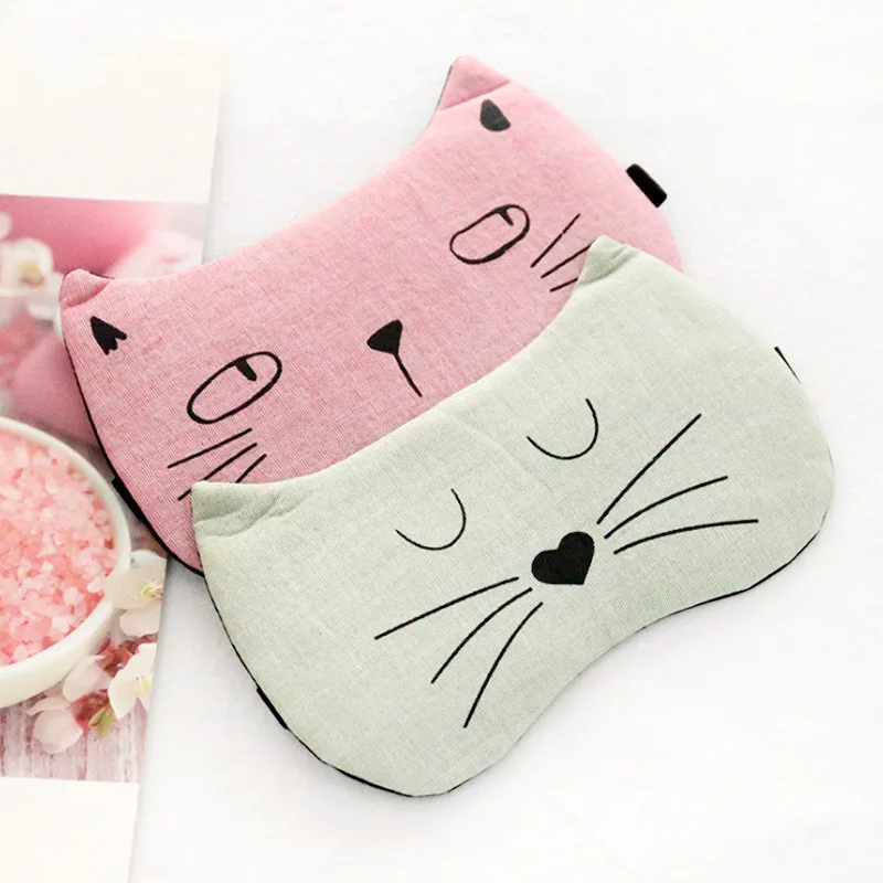 

1PC Cartoon Sleeping Aid Eye Mask Massage Relax Cute Animal Cat Eye Patch Shade Cover Blindfold Eye Sleeping Patch