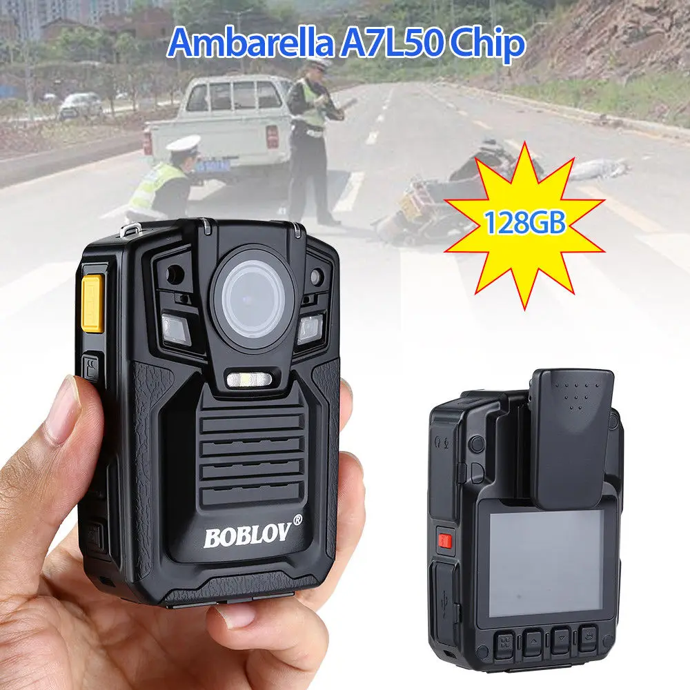 BOBLOV HD66 02 камера Ambarella A7L50 HD 1296P 128GB корпус потертый ИК светильник 8 часов 140 градусов