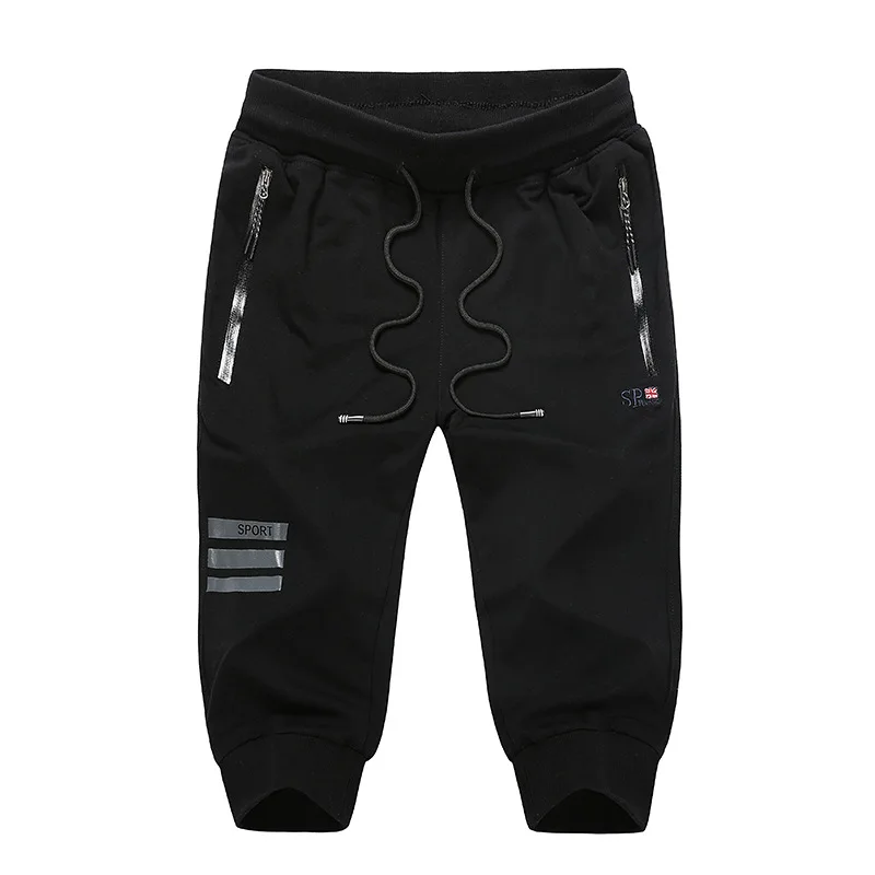 

New 9XL Men's Casual Galf Length Pants summer Designer Solid Color Plus Size Slim Stretch Pant Men Loose Sweat Pants AFMT201
