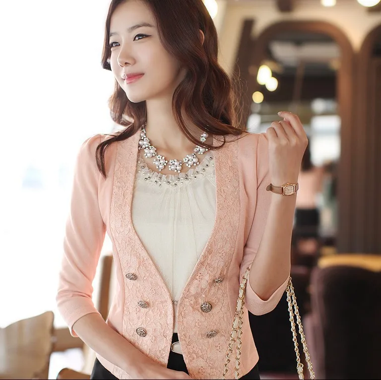 2013 mujer Blazers cordón adornado Blazer nueva moda