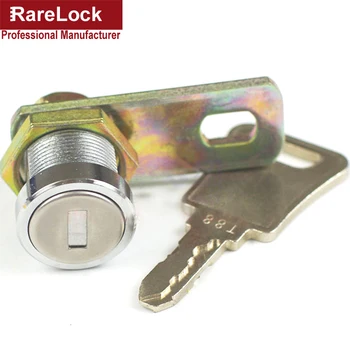 

Rarelock High Security Cam Lock for Cabinet ATM Cash Box Safe Box Equipment Brass Key DIY Furniture Hardware b