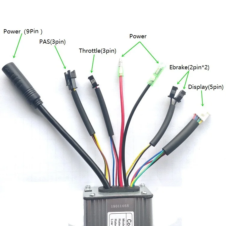 

36V/48V 17A Electric bicycle standard square wave controller function KT Series 250W/350W motor conversion kit