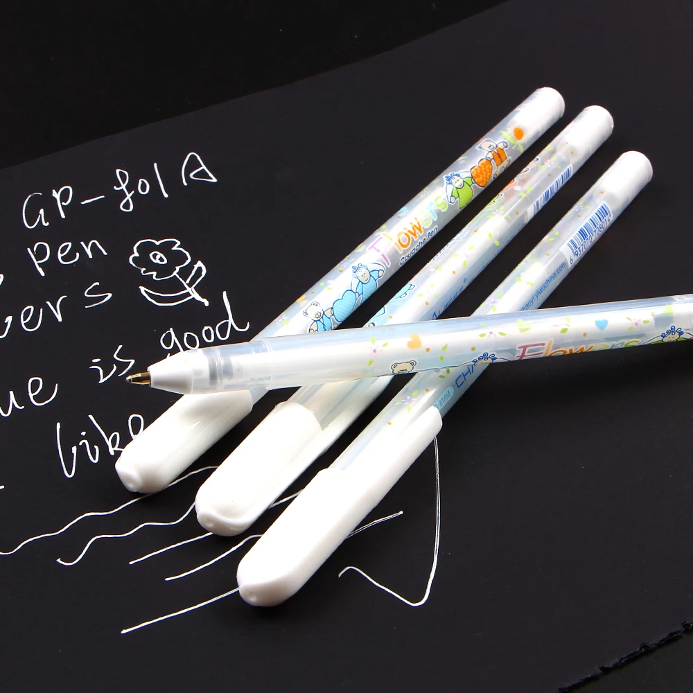

0.8MM White Ink Color Photo Album Gel Pen Stationery Office Learning Cute Pen Unisex Pen Wedding Pen Gift for Kids