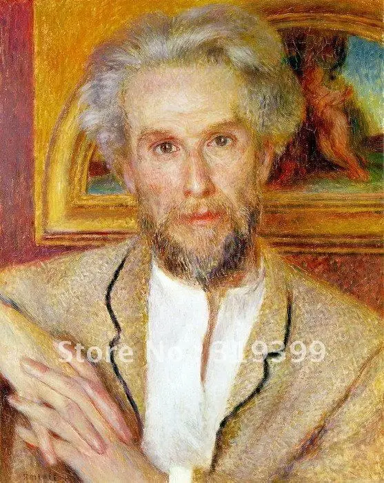 

Oil Painting Reproduction on linen canvas,portrait of victor chocquet-1 by pierre auguste renoir,Free dhl Shipping,100% handmade