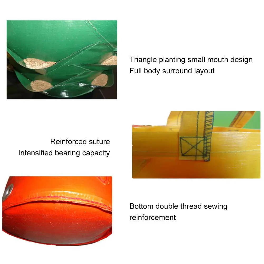 3 Gallons Strawberry Planting Bag Gardening Flower Panter Aerial Plant Moisturizing Breathable Bag Garden Tool Kit
