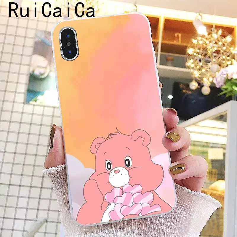 Pink Lovely Care Bears rainbow Cute